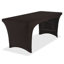 Open Table Cover, Stretch Fabric, 6ft, Black