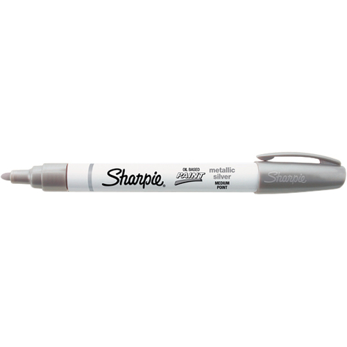 Sharpie Paint Marker, Oil Base, Medium Point, Silver
