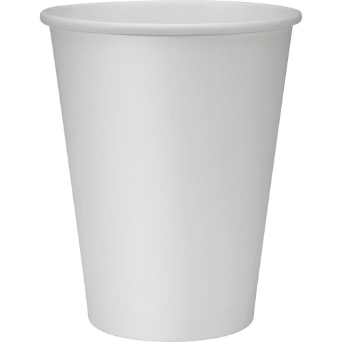 Hot Cups, Single, 12oz., 1000/CT, White