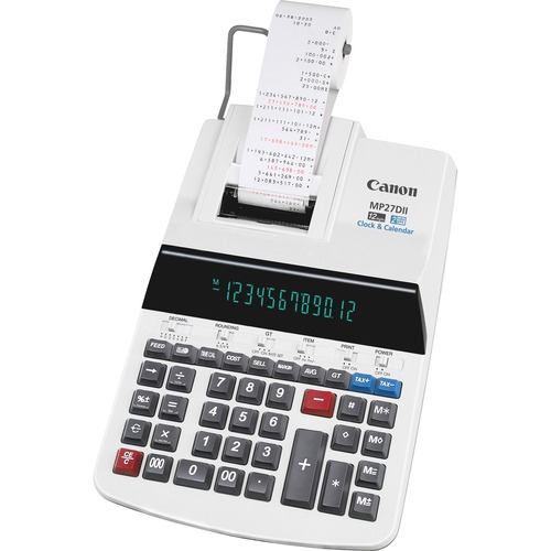12-Digit Calculator, w/Printing, 8-7/8"x13"x3", Beige