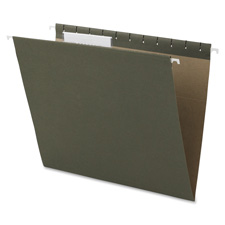 Hanging Folder, 1/3 Tab Cut, Letter, 25/BX, Standard Green