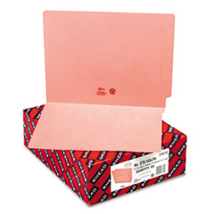 End Tab Folders,Straight-cut,3/4" Exp.,Letter,100/BX,Pink