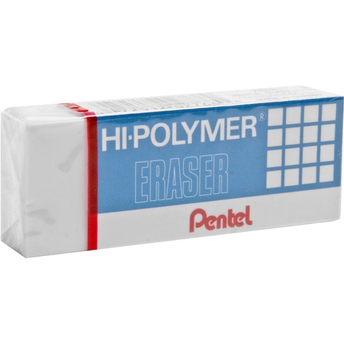 Hi-Polymer Eraser, Large, Nonabrasive, White