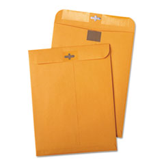 Clear-Clasp Envelopes, 9"x12", 100/BX, Kraft