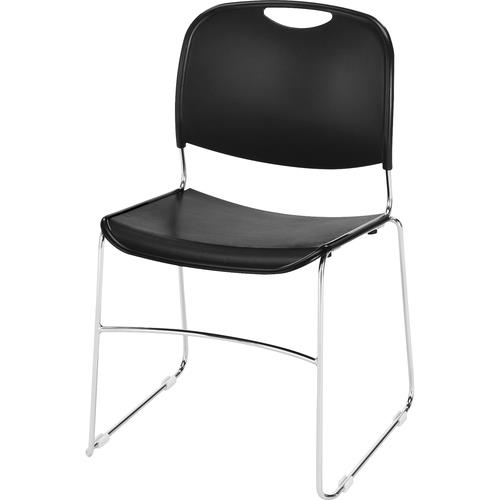 Wire Frame Stack Chair, 19-3/8"x19-3/4"x30", 4/CT, Black
