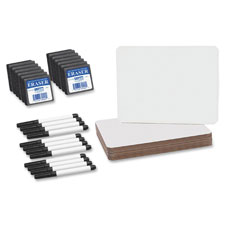 Dry Erase Board Set, 9-1/2"x12", 12/PK, White