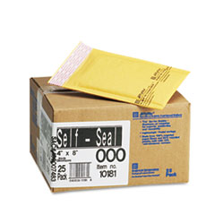 Cushioned Mailer,Size 000,4"x8",25/CT,Kraft