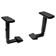 Task Chair Arm Kit, Adjustable Height, Black
