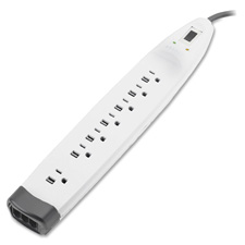 Surge Protector, 2320 Joules, 7 Outlets, 6' Cord, White