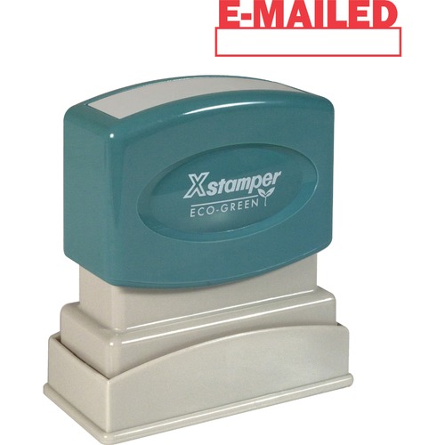 E-Mailed Ink Stamp, 1/2"x1-5/8", Red Ink
