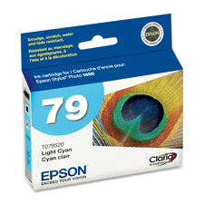 Genuine OEM Epson T079420 (Epson 79) Cyan Inkjet Cartridge (810 page yield)
