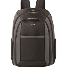Laptop Backpack,Holds 16" Laptops,13-3/4"x6-1/2"x17-3/4",BK