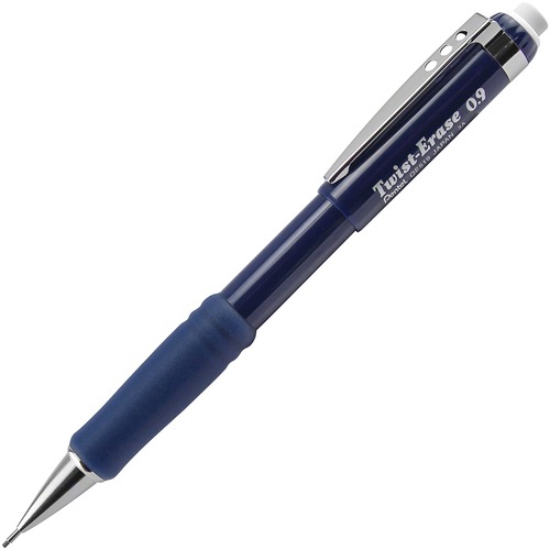 Mechanical Pencil, W/ Twist Eraser, 0.9 mm, Blue