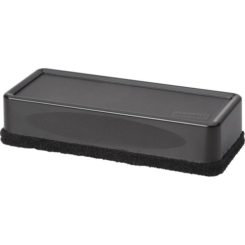 Dry-Erase Board Eraser, Cloth, 2-3/16"x5-3/16"x1-5/16", BK