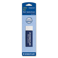 Plastic Eraser, Latex-free, 2-1/2"x7/8"x1/2", 4/PK, WE