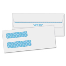 Dbl Window Envelopes,No. 8-5/8", 3-5/8"x8-5/8", 500/BX, WE