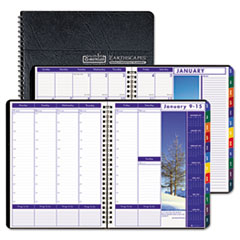 Wkly/Mthly Planner,2PPM,12 Mth,Jan-Dec,8-1/2"x11",Earthscape