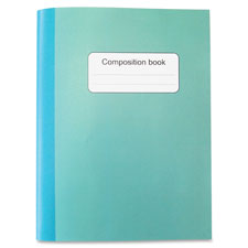 Comp Notebook, 7-1/2"x10", 80Shts, 15lb, Blue/Green