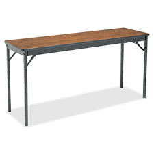 Folding Table, Rectangular, 60"x24"x30", Walnut