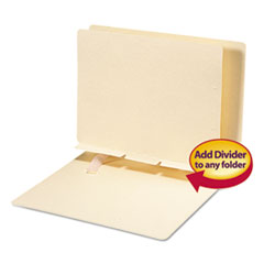 Self-Adhesive Folder Divider, Letter-Size, 100/BX, Manila