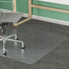 Chairmat, Rectangle, 46"x60", Studded, Clear