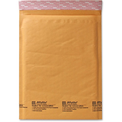 Cushioned Mailer,Bulk,Self-Seal,Sz 7,14-1/4"x20",50/CT,Kraft