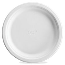 Classic Paper Dinner Plates, 8-3/4", Round, 4PK/CT, White