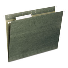 Hanging Folder, 1/3 Tab Cut, Letter, 25/BX,Standard Green