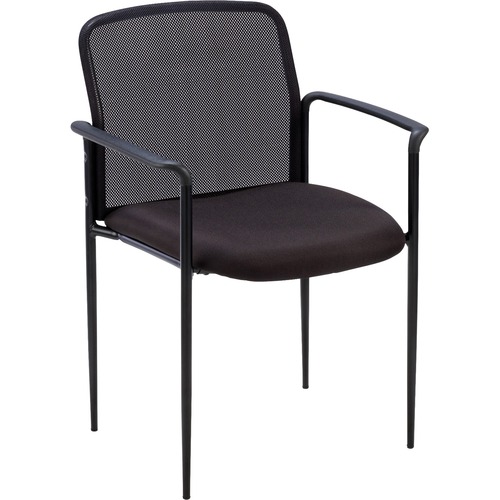 Reception Side Chair, w/Arms, 23-3/4"x23-1/2"x33", Black
