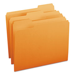 File Folder,1/3 AST 1-Ply Tab,Letter,100/BX,Orange