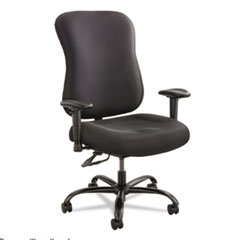 Task Chair, 400lb Cap, 25"x25"x42-1/2", Black