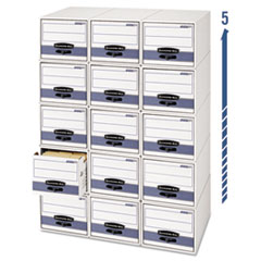 Stor/Drawer File,Ltr,12-1/2"x23-1/4"x10-3/8",6/CT,White/BE