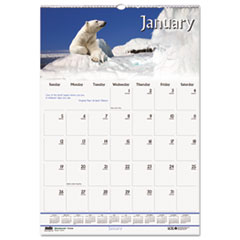 Wall Calendar, Wildlife Scenes, 12-Mth, Jan-Dec, 12"x12"