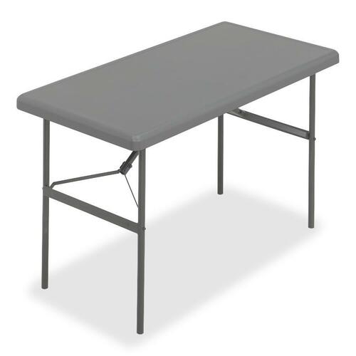 Folding Table, 48"x24"x29", Charcoal