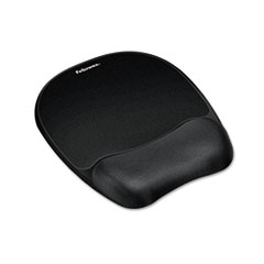 Memory Foam Mouse Pad,Nonskid,8"x9-1/4"x1" ,Black