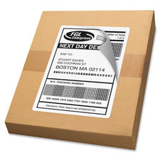 Shipping Labels, 5-1/2"x8-1/2", 2UP, 500Shts/CT, White