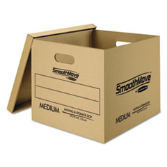 Moving Boxes w/Lift-Off Lid, Med, 8/CT, Kraft