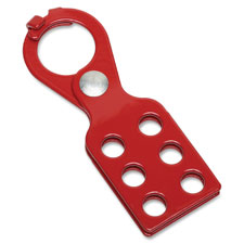 Lockout/Tagout Hasp, 1" Clasp, Red