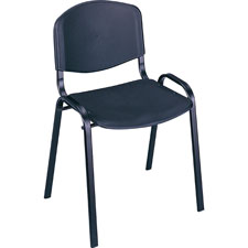 Stack Chair, 21-1/4"x17-3/4"x30-1/2", 4/CT, Black