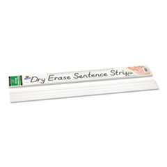 Dry-Erase Sentence Strips, 3"x24", 30/PK, White