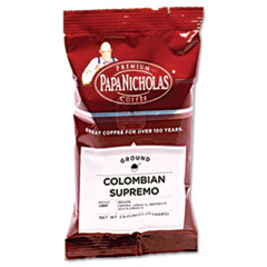 Premium Coffee, Pre-Ground, 2.5oz.,18/CT,Columbn Supremo
