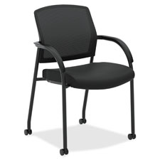 Fixed Loop Arm Side Chair, 23"x24-3/4"x34-1/2", Black