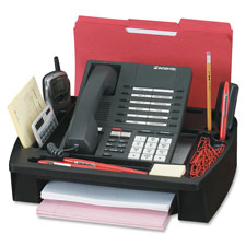 Telephone Stand/Organizer, 11-1/2"x9-1/2"x5", Black
