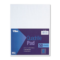 Quadrille Pads,8"x8" Ruled,20 lb.,8-1/2"x11",50Shts/PD,WE