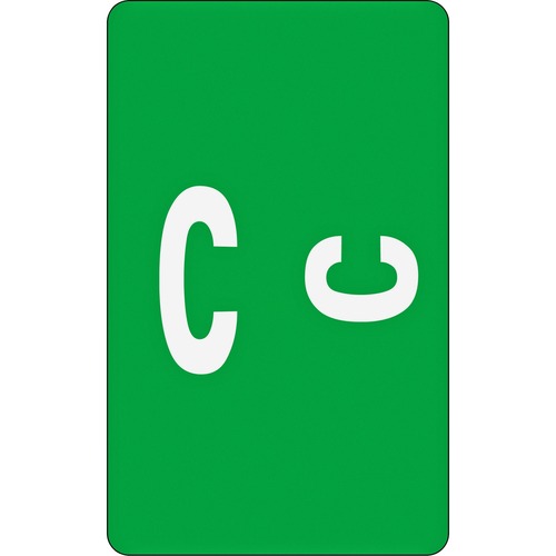 Color Coded Label, "C", 100/PK, Dark Green