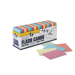 Blank Flash Cards, 2"x3", 1000/PK, Assorted Colors