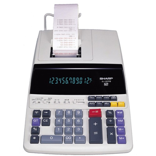 12-Digit Calculator,2-Color Printing,8-1/2"x10-1/2"x2-3/4,WE