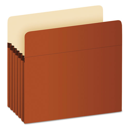 File Pocket,5-1/4" Expansion,9-1/2"x11-3/4",Red Fiber