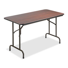 Folding Table, 60"x30"x29", Mahogany