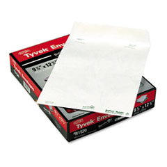 Tyvek Open-End Envelope, Plain, 9-1/2"x12-1/2", 100/BX,White